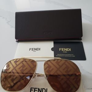 fendi aviator sunglasses